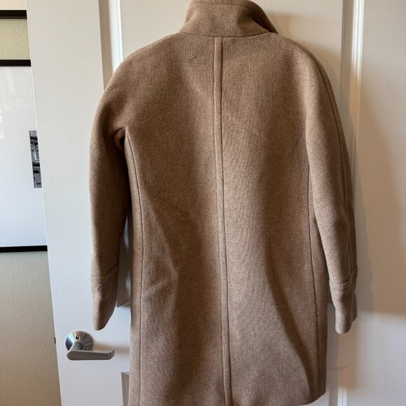 J.Crew Coat Stadium Cloth Nello Gori Beige Wool Cocoon Coat - Picture 3 of 8